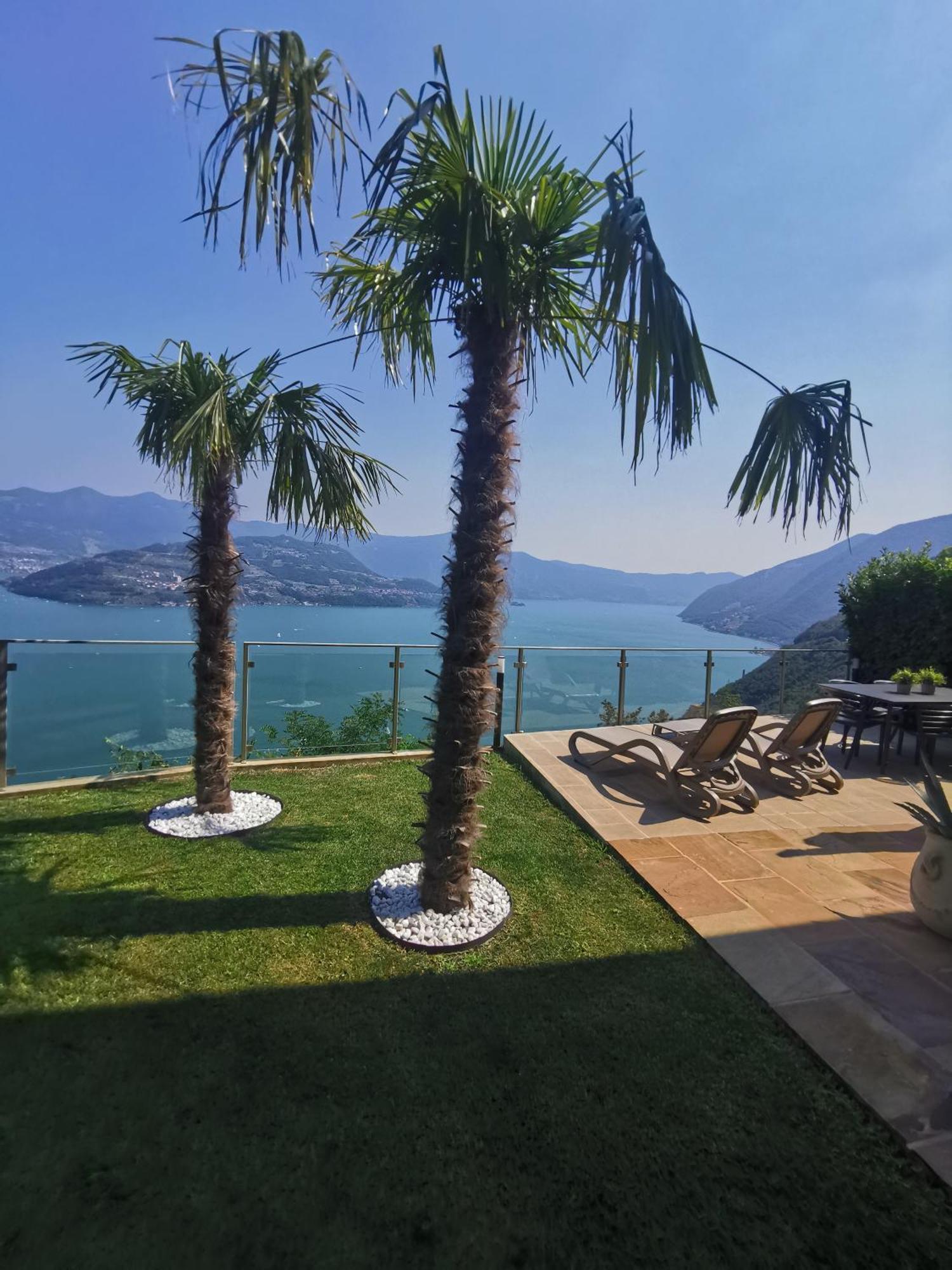 Mia Isola With Lake View, Garden And Swimming Pool Parzanica Exterior foto